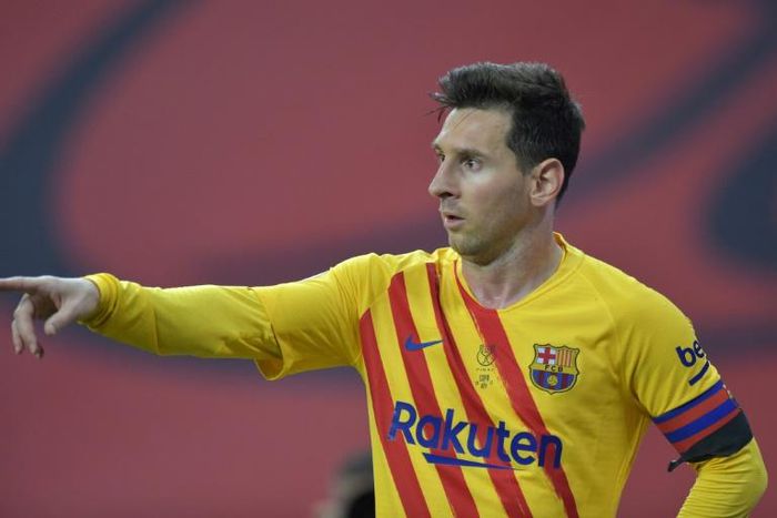 Sensational strike: Lionel Messi scored twice in Saturday's final
