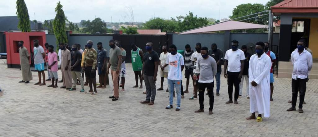 EFCC arrests ex-soldier, 33 others, for alleged fraud. [EFCC]