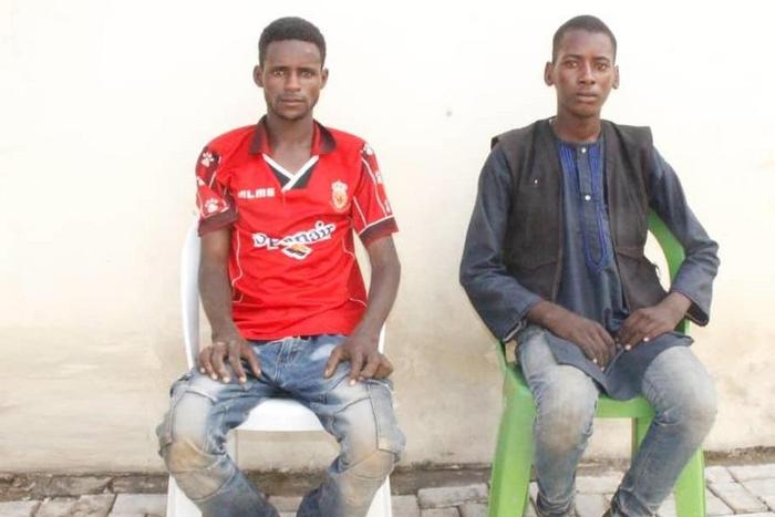 Nigeria police have arrested two alleged kidnappers who partook in the abduction of an American who was later rescued by U.S. Special Forces. [Twitter/@PoliceNG]