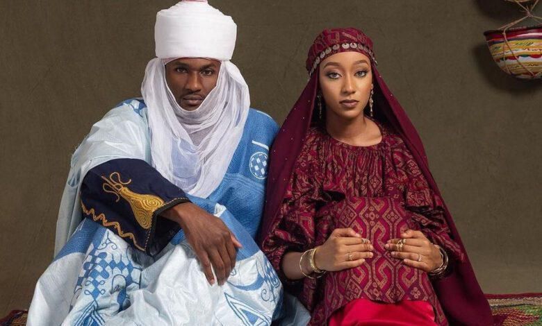 Pre-wedding photo of Yusuf Buhari and Zahra Bayero