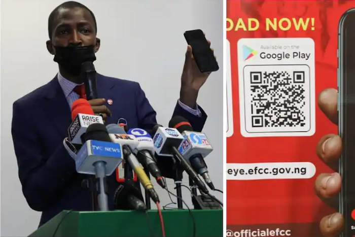 Chairman of the Economic and Financial Crimes Commission (EFCC), Mr Abdulrasheed Bawa. [Legit]