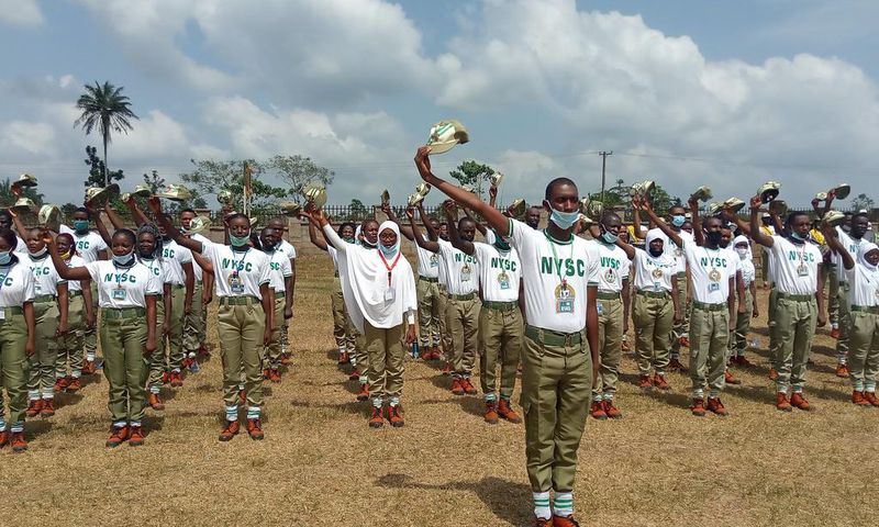 Corps members in Edo State orientation camp [NYSC]