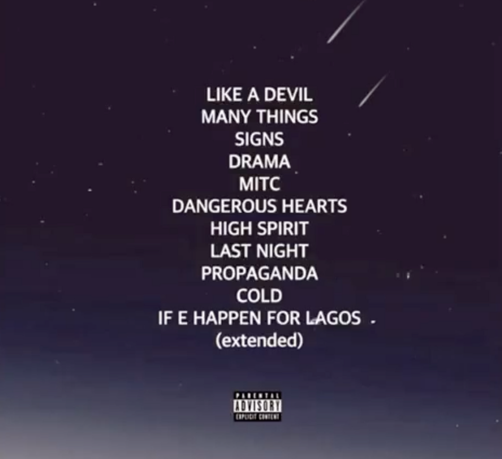 Runtown releases with track-list for new album. (TBD)