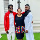 Kolawole Ajeyemi, 9ice and Toyin Abraham [Instagram/@toyin_abraham]