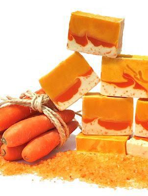 Carrot soap does a lot of good  [pinterest]