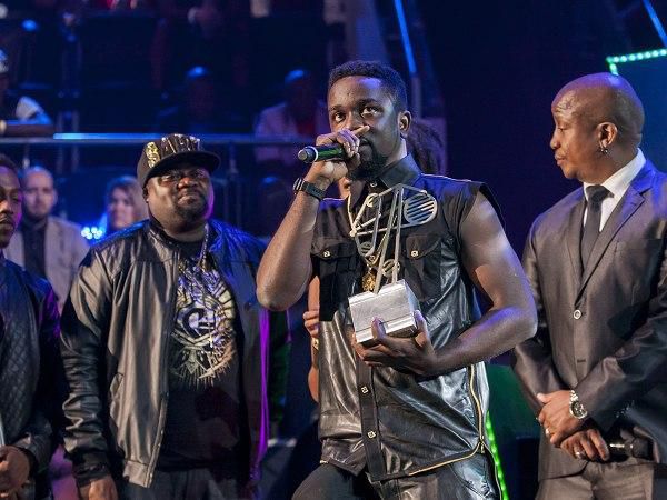 Sarkodie speaking after winning BET award