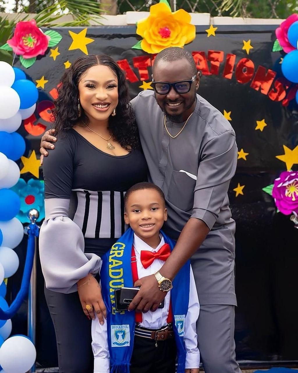 Prince Kpokpogri , Tonto Dikeh and her son [Instagram/TontoDikeh]
