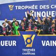 Paris Saint-Germain players celebrate after beating Marseille to win this season's French Champions Trophy. The 2021 edition will be played in Israel