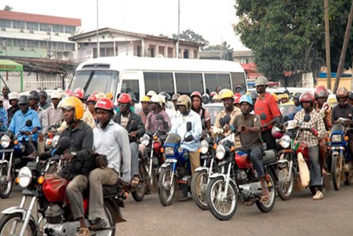 Okada riders protest incessant extortion, arrest by police in Lagos. [Independent]