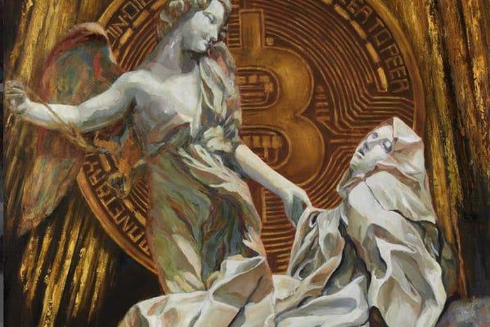 A NFT of Trevor Jones' "Bitcoin Angel" was one of the pieces that was reported stolen.