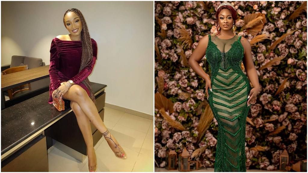 Sonia Ighalo and reality TV star Uriel Oputa [Instagram/Desuwa30] [Instagram/UrielMusicStar]