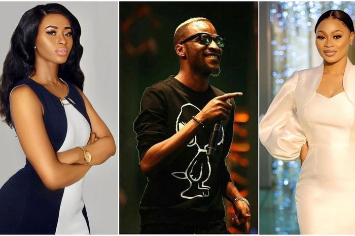 9ice and two of his wives Adetola Anifalaje and Sunkanmi Ajala Akande [Instagram/TheRealModes] [Instagram/9iceOfficial] [Instagram/LavishByMichelleEvents]