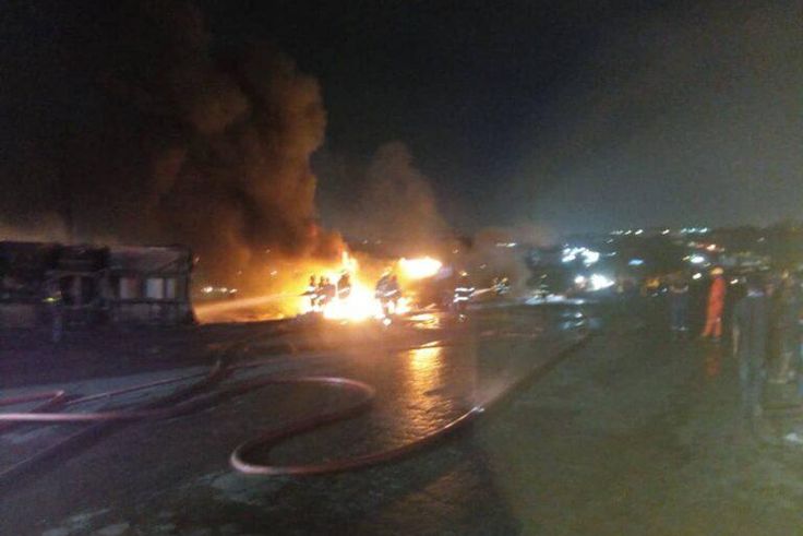 A tanker loaded with diesel exploded and injured 11 persons on Saturday on Otedola Bridge along Lagos-Ibadan expressway. (NAN)