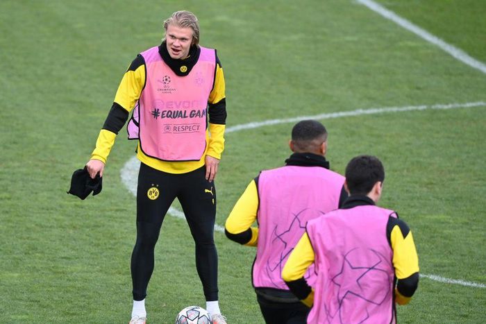 Erling Braut Haaland returned to Borussia Dortmund training on Tuesday