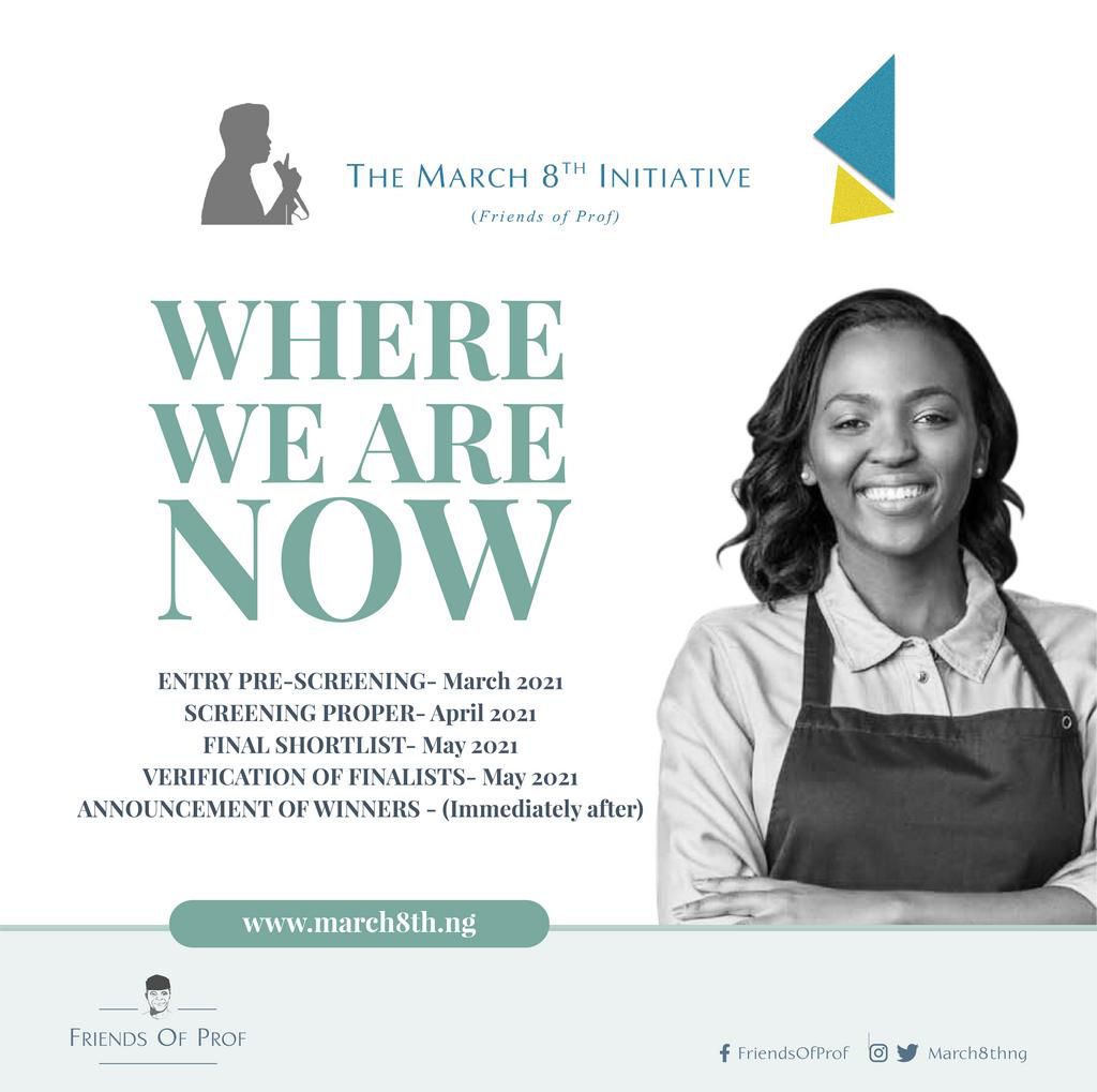 The March 8th Initiative MSME Business and Health Reward Grant announce shortlists and screening timeline