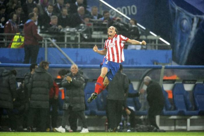 Diego Forlan's two goals won Atletico Madrid the Europa League final against Fulham in 2010