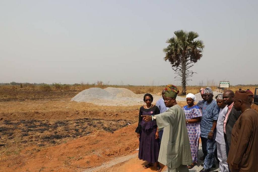 Ibikunle Amosun inspcting the airport project at Wasinmi when he was governor of Ogun State (Rock City FM)