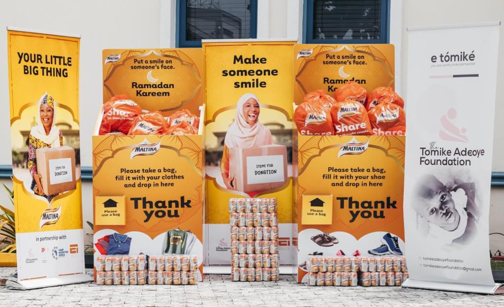 Distributed Branded Packages at the Maltina's NGO Visitations)