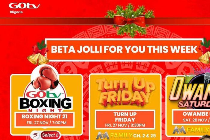 Watch the premiere of Jollof With Me this Sunday, plus top Premier League, La Liga matches, GOtv Boxing Night 21 on GOtv