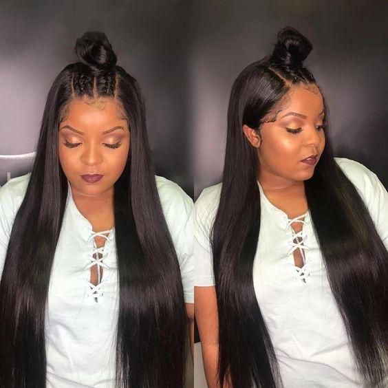 Frontal wigs are versatile {pinterest}