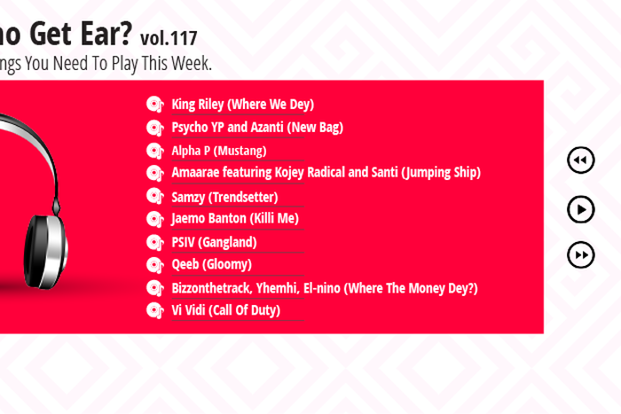 Who Get Ear Vol. 117: Here are the 10 Nigerian songs you need to play this week. (Pulse Nigeria)