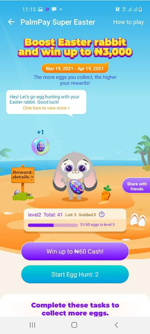 Number 1 ranked app PalmPay is rewarding users with N3000 each this April - How to claim