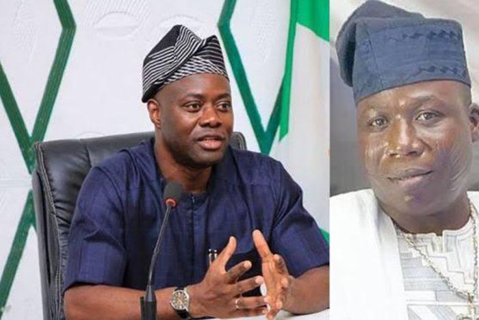 Governor Seyi Makinde and Sunday Adeyemo aka Sunday Igboho (Thepoint)