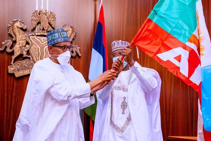 President Muhammadu Buhari with Zamfara State governor, Bello Matawalle [Presidency]