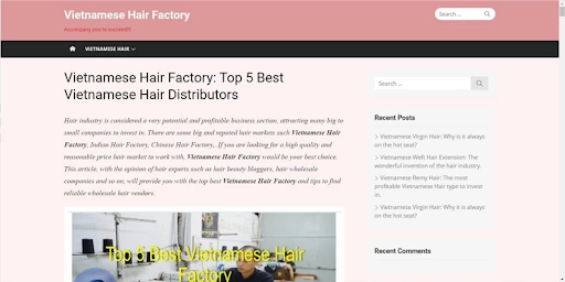 Top 4 Vietnamese Hair Factory.