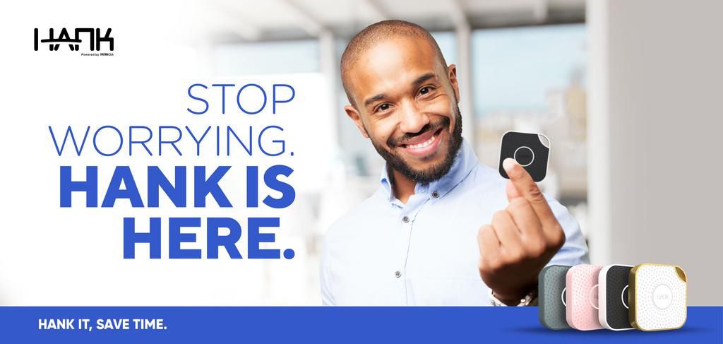 Save time searching with Hank - The everyday finder device