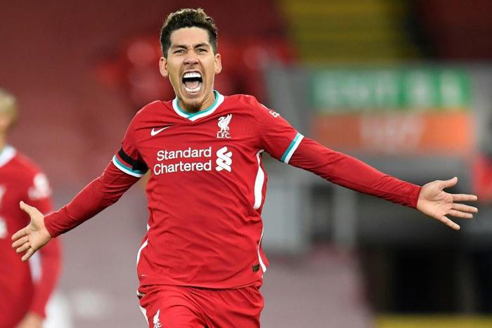 Just in time: Roberto Firmino's 90th winner took Liverpool top of the Premier League
