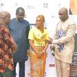 Boo Author with Digniatries at the event amongst them is the CEO of Iwemi Mr Ejimofor Akah 2nd on the Left