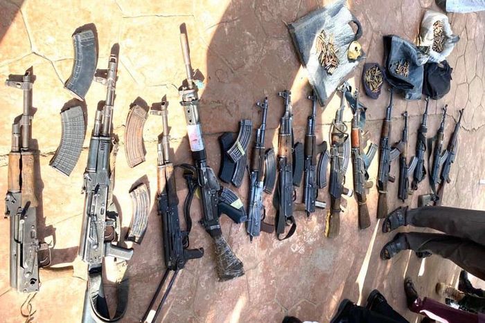 Weapons surrendered by the bandits [Zamfara State Government]