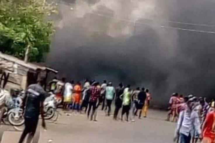 Gas explosion kills 1, another seriously injured at Obasanjo Library. [Twitter/@insightlinkstv]