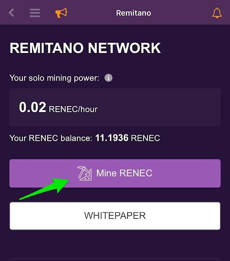 Nigerians can now mine RENEC Token for free directly on their phones