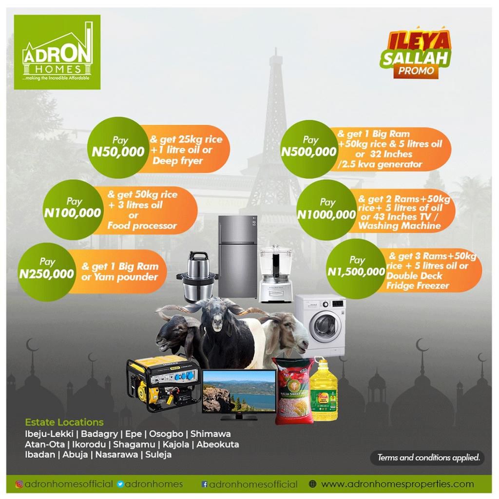 You stand a chance to get 3 rams in the Adron Ileya-Salah Promo