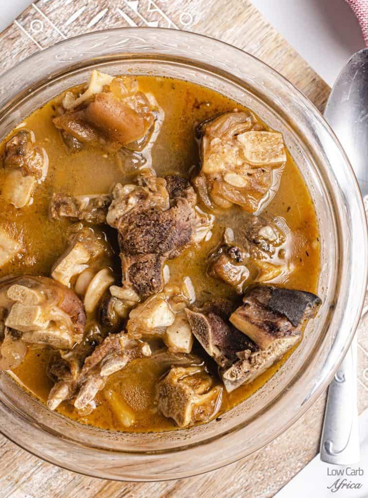 Goat meat pepper soup {lowcarbafrica}