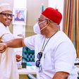 President Muhammadu Buhari and Governor Hope Uzodinma of Imo State [Presidency]