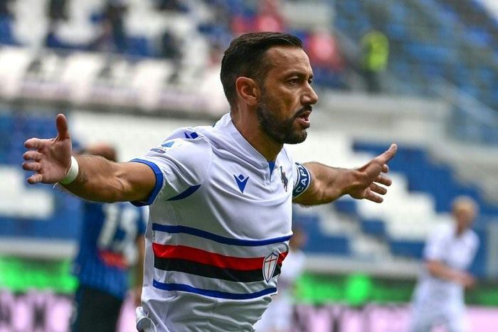 Sampdoria's Italian forward Fabio Quagliarella won three Serie A titles with Juventus.