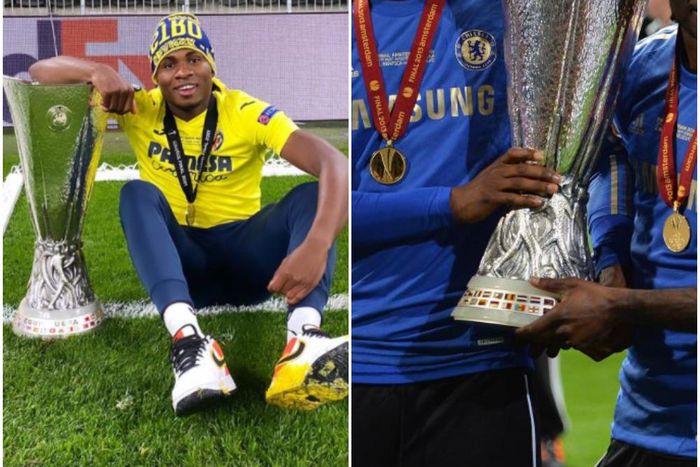 Samuel Chukwueze, Mikel Obi and Victor Moses