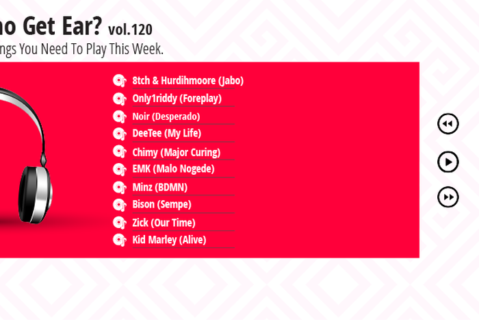 Who Get Ear Vol. 120: Here are the 10 Nigerian songs you need to play this week. (Pulse Nigeria)