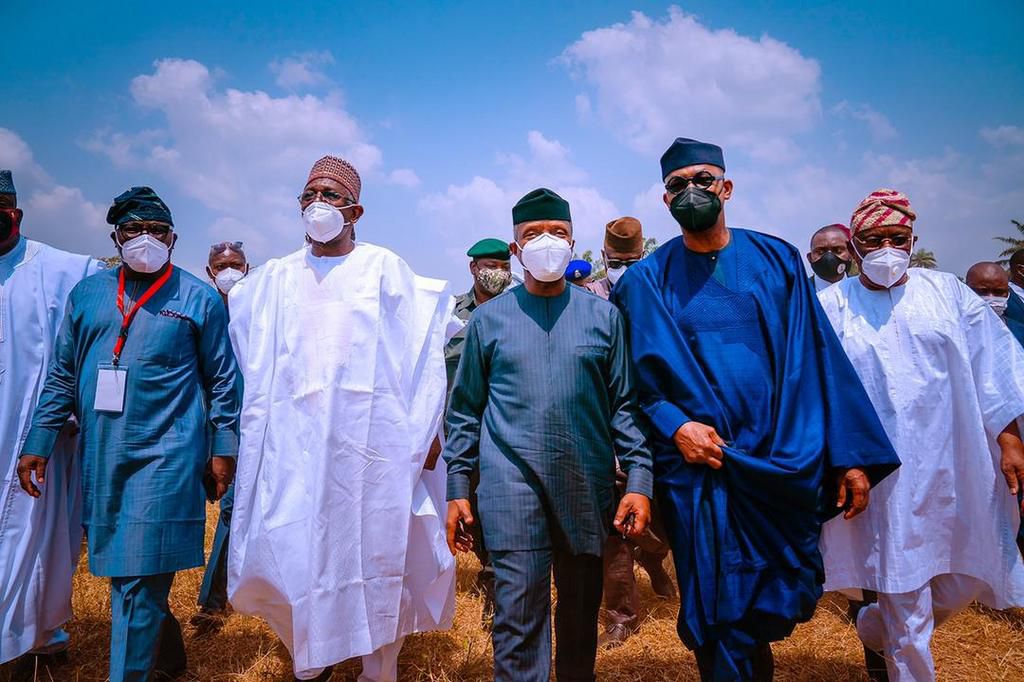 Osinbajo in Ikenne on Feb 9, 2021 to revalidate his APC membership (Tolani Alli)