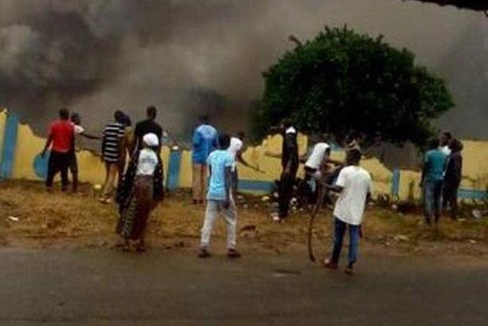 Mob burns down police station in Osun State