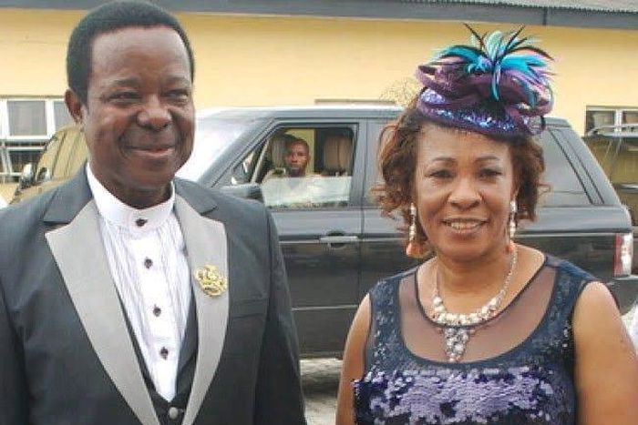 King Sunny Ade and his late wife, Risikat Ajoke Adegeye.