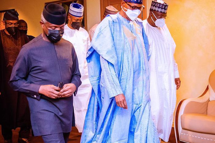 Vice President Yemi Osinbajo SAN attends the Presidential Dinner with National Assembly Members hosted by President Buhari at the State House Banquet Centre in Abuja. 13th July, 2021. Photo; Tolani Alli
