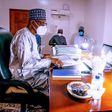 President Buhari presides over the weekly FEC  meeting from his Daura, Katsina home on Wednesday, December 16, 2020 (Presidency)