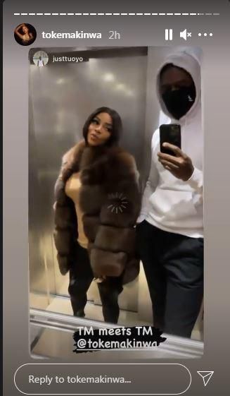 Toke Makinwa's new man is a fitness expert and businessman. [Instagram/TokeMakinwa]