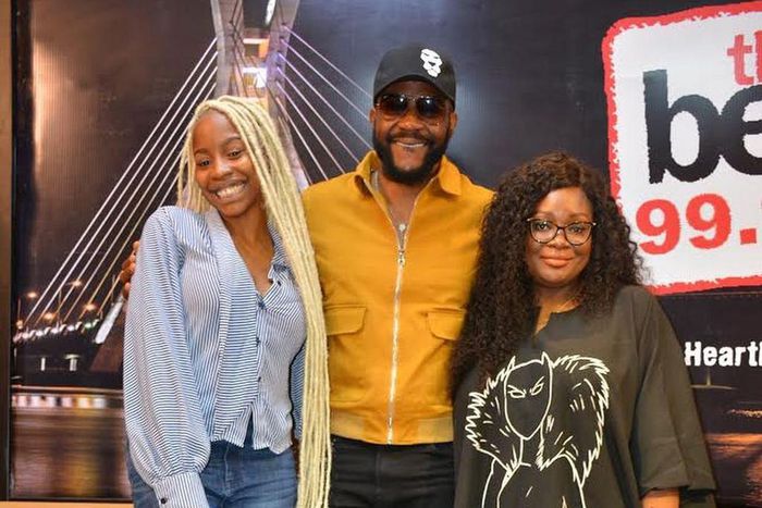 N A D I N E theePresenter, Ebuka Obi-Uchendu and Toolz (Instagram/Beat FM)