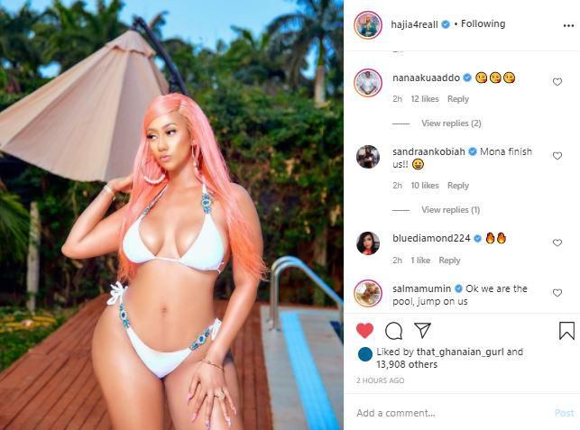 Sandra Ankobiah, Salma Mumin comments on Hajia 4 Real's photo