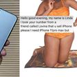 Will I use the sex to restock? – Phone seller blasts Linda who wants to buy iPhone 11 with cash & 15 rounds of sex